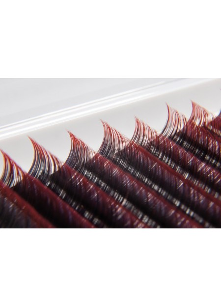 OMBRE lashes red